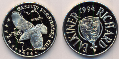 Medaille falkiner x ecu - medaille,