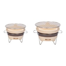 Alter Tonofen, Grillofen für draußen, tragbar, Tischgrill, Mini-Holzkohlegrill