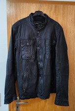Herrenlederjacke von Rockgewitter in  schwarz, Retro Biker Style