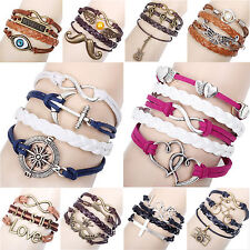 Damen Herren Vintage Armband Bracelet Surferarmband Kette Trendy Geschenk WOW