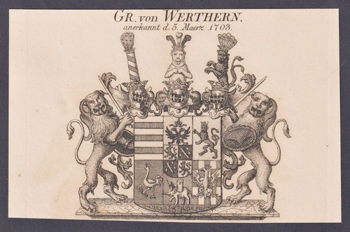 Werthern wappen coat arms - werthern, of