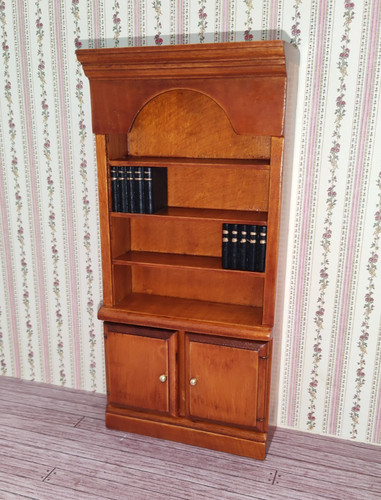 Bücherschrank nussbaum hell - nussbaum,