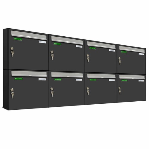 Basic 8er briefkasten ral 7016 - basic,