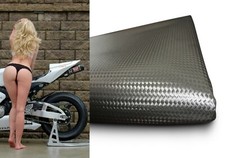 Carbon Kunstleder Motorrad Sitzbank Bezug Sitzbezug universal für Bikes Moped