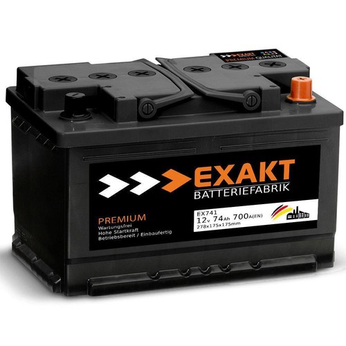 Exakt autobatterie 12v 74ah - exakt,