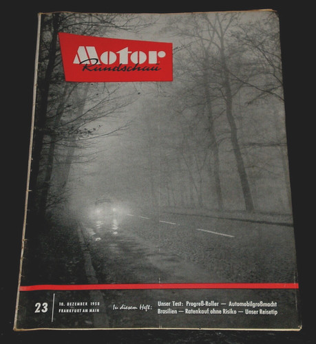 Motor rundschau progreß - motor, 23/58