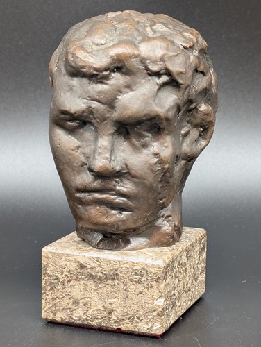 Kopf bronze figur skulptur - bronze,