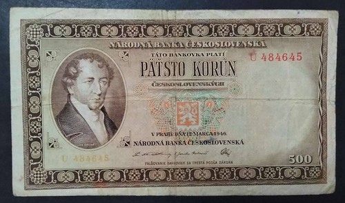 Ceskoslovenska 500 korun - ceskoslovenska,