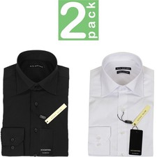 2-teiliges Set Herren Hemd Slim Hemden Baumwolle Elegant Stretch Mode VEQUE