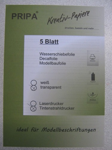 Decalfolie transfer - decalfolie,