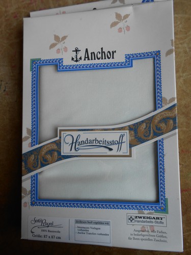 Satin 87x87cm zweigart anchor - satin,