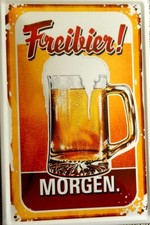 1 Blechschild, 20 x 30 cm