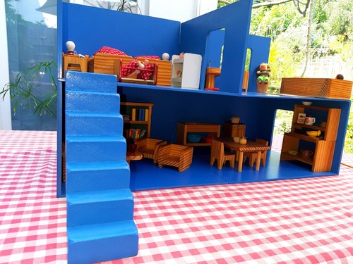 Vintage puppenhaus modular - puppenhaus,