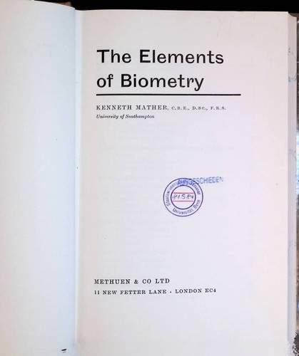 The elements biometry - elements,