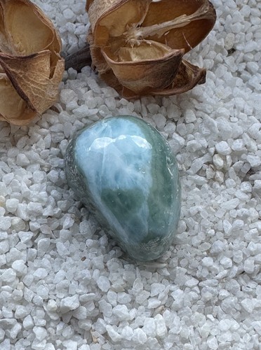 Larimar trommelstein echter - trommelstein,