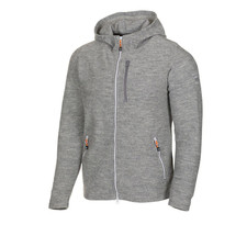 Ivanhoe vest Titus Hoodie voor heren van wol - Grey Marl - Grijs