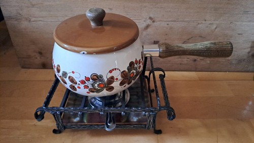 Fondue topf mit - mit, stövchen