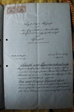 1886 Hypothekenbrief Amtsgericht Leipzig Schwarze Mohrmann Donats Papiersiegel