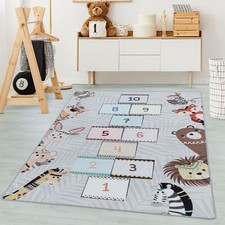 Kinderteppich hüpfkästchen - kinderteppich,