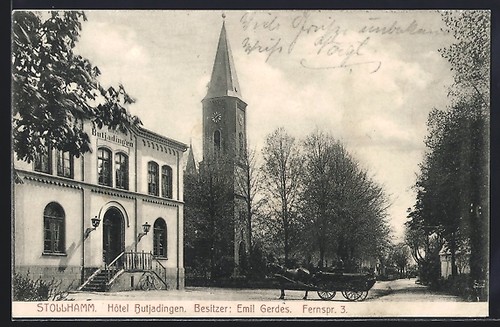 Ansichtskarte stollhamm hotel - ansichtskarte, stollhamm,