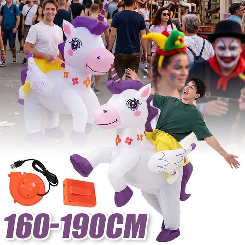 Aufblasbares einhorn kostüm - aufblasbares,
