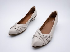 AUDLEY LONDON Damen Pumps Ballerina Halbschuh Slipper weiß Gr 41 EU Art 16756-10