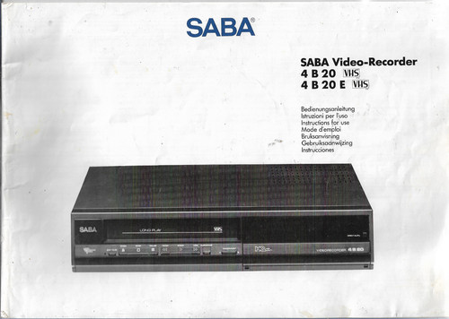 Saba e videorecorder - 4, 20