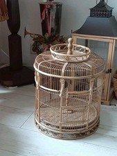 ? Boho Style , wunderbarer großer Vogelkäfig , Holz /Bambus