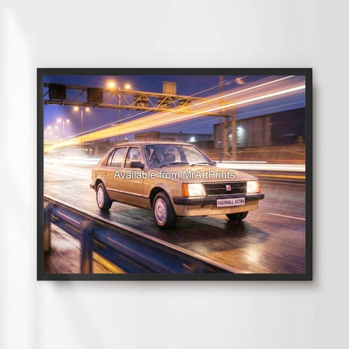 Vauxhall astra auto poster - vauxhall,