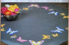 STICK-TISCHDECKE+GARN - BUNTE