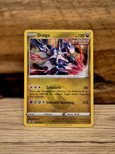 Pokemon dialga 112 203 holo - pokemon,
