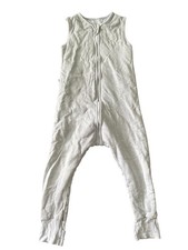 Ehrenkind Schlafsack mit Füßen Größe 100 cm anthrazit mit Punkten