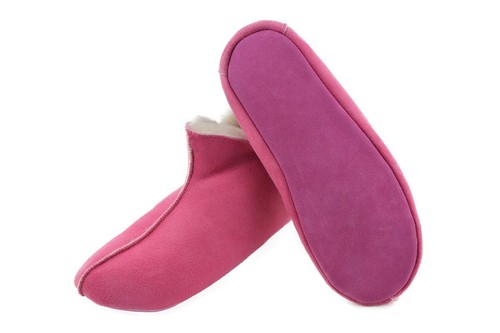 Lammfell leder mokassin - leder,
