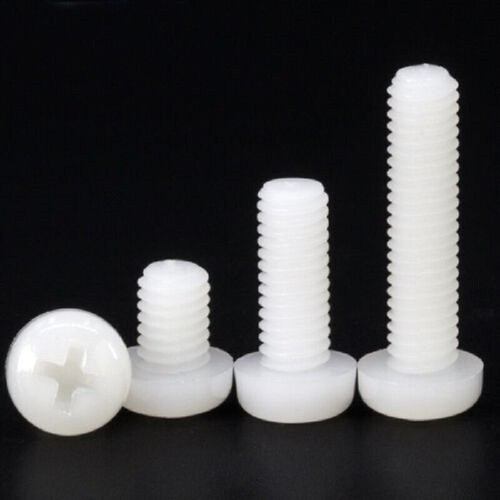 Weiße nylon rundkopf phillips - weiße,