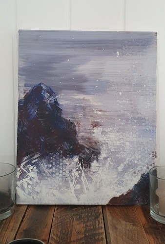 Acryl gemälde gestische - gemälde,