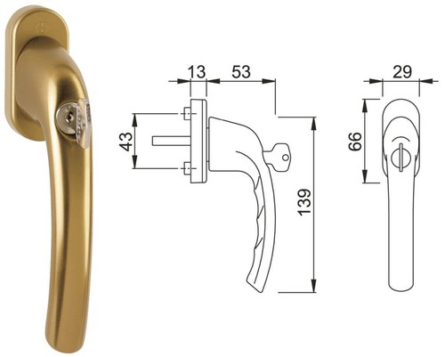 Hoppe fenstergriff modell - hoppe,