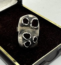 Ring Vintage Silber Modernist