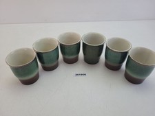 6x Becher Strehla Keramik DDR