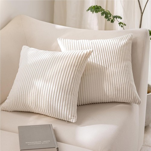 2er set kissenbezug - 2er, creme