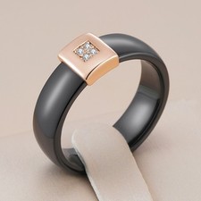 Ring 585er Rosegold Walzgold Zirkonia Schmuck inklusive Geschenkbox Luxus