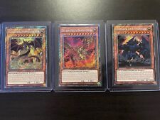 Yu-Gi-Oh! Ägyptische Götterkarten Set RA03 Ra Slifer Obelisk 1. Auflage Mint