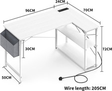 L-förmiger Computertisch mit