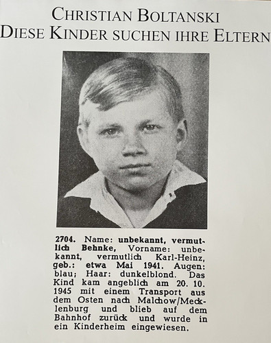 Christian boltanski kinder - boltanski,, "kinder