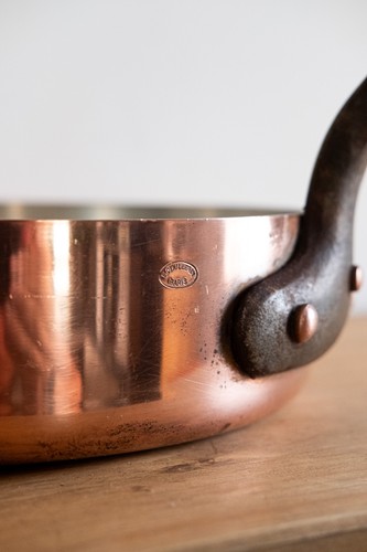 Sauteuse gerade dickes - , kupfer