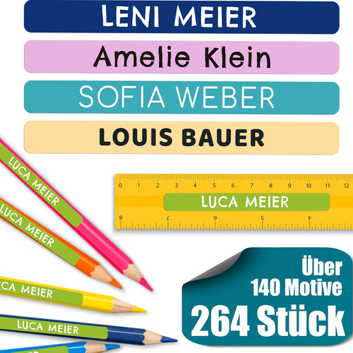 264 namensaufkleber schule - namensaufkleber,
