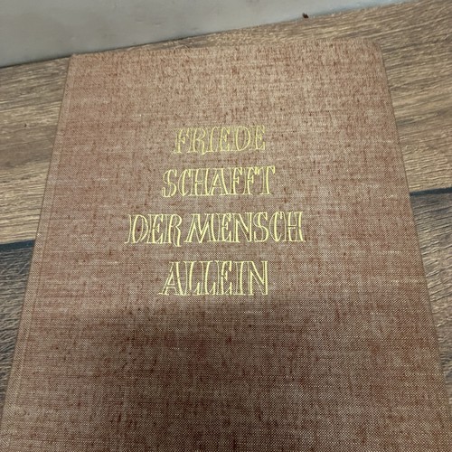 Friede schafft der - , mensch