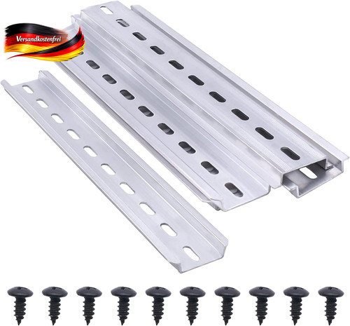 Aluminium hutschiene 20cm für - 20cm,