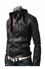 Herren Lederjacke Knopf 100%