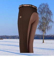 Pikeur Latina Grip Softshell Reithose, Pikeur Thermo Reithose, Winter choco