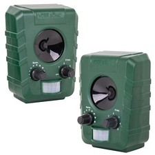 2x Ultraschall Tiervertreiber Katzenvertreiber Tierschreck Marderabwehr Katze